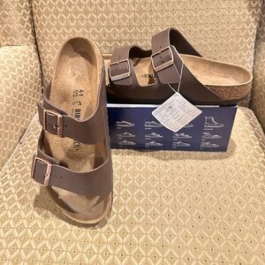 Birkenstock Sandals Size 41 NEW Dark Brown Arizona BS Mens 8 Womens 10